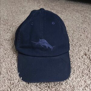 TOMMY BAHAMA Navy Blue Cap with Marlin Embroidery
